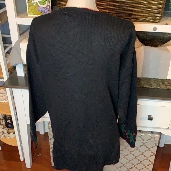 Style Studio Vintage Christmas Sweater Oversized Cardigan Size Medium - Picture 6 of 12